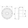 ventilatierooster aluminium brons weha-7