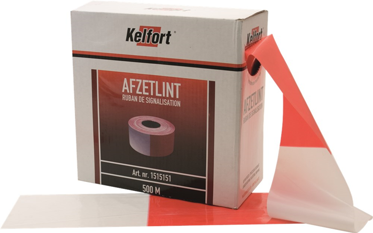afzetlint rood/wit kelfort