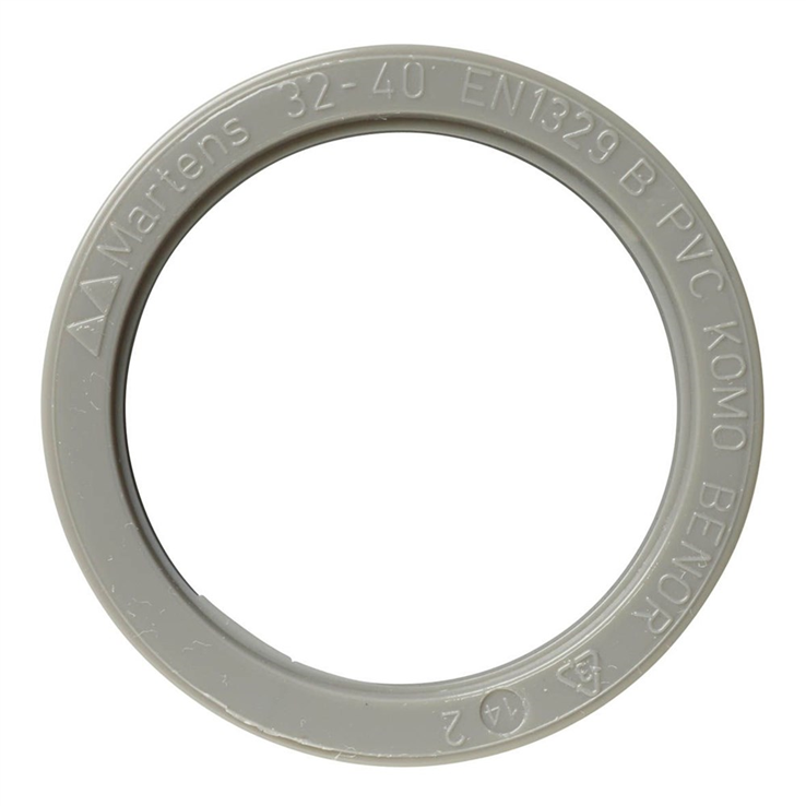 verloopring centrisch pvc grijs rwa