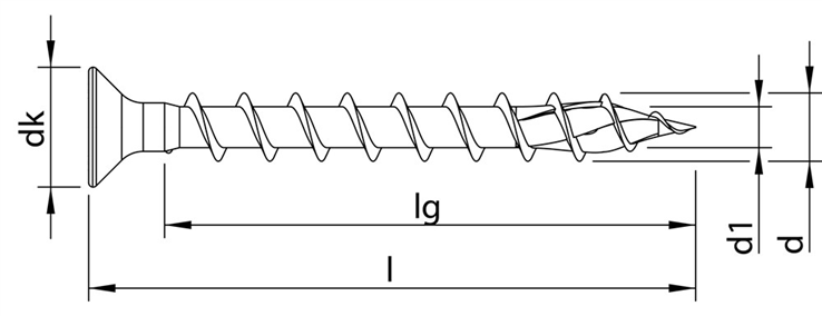 scharnierschroef verzinkt heco