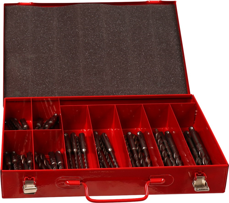 assortimentskoffer metaal rood kelfort