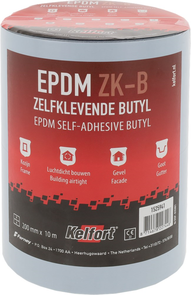 stroken epdm folie zwart kelfort butyl