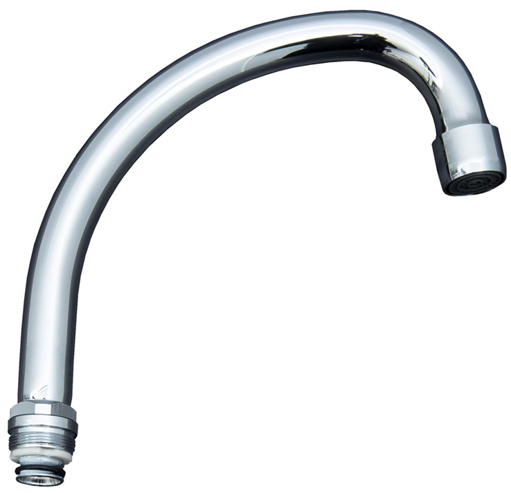 bovenuitloop draaibaar chroom grohe