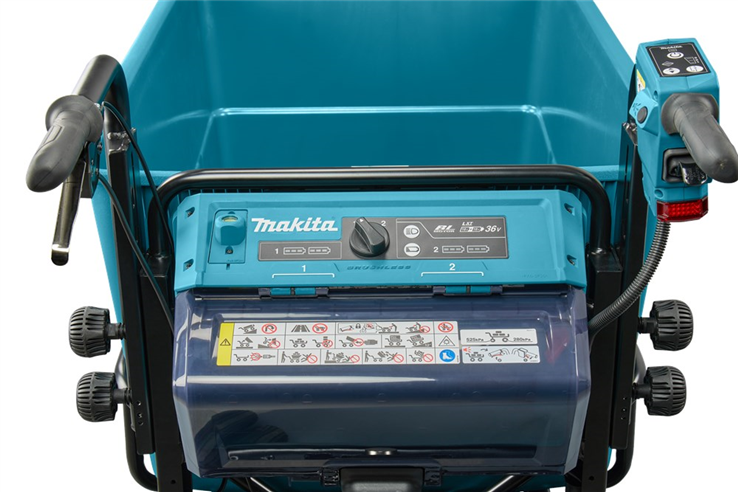 accu kruiwagen met laadbak makita