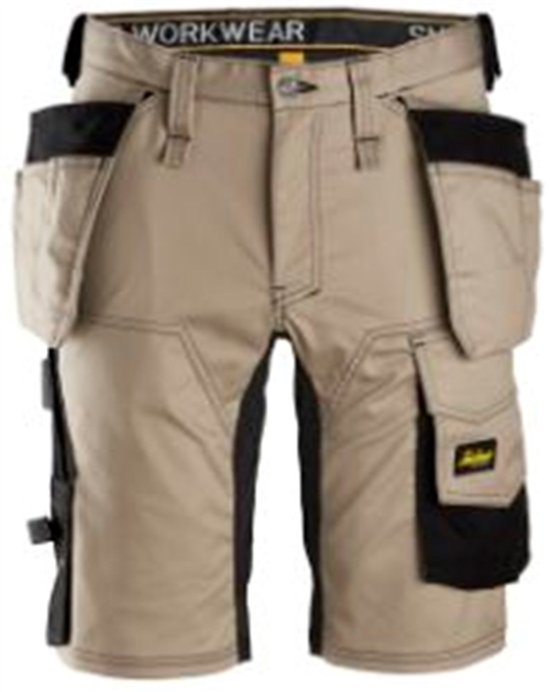 Short Allroundwork Stretch Snickers - 6141 KHAKI/ZWART 052
