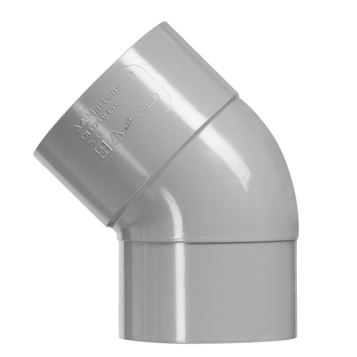 Bocht Pvc Grijs Rwa -  32MM