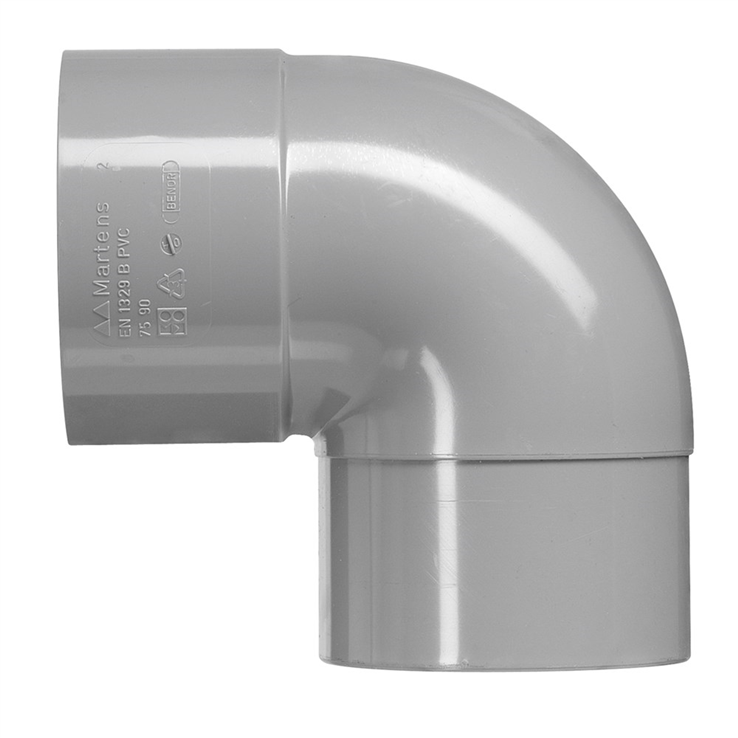 bocht pvc grijs rwa