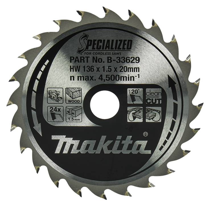cirkelzaagblad makita