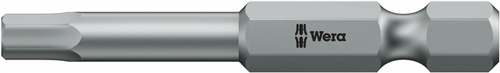 Schroefbit Lang Inbus Wera - 840/4Z HEX-PLUS 2.5 50MM 1/4''