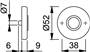 deurkrukrozet aluminium f1 hoppe-3