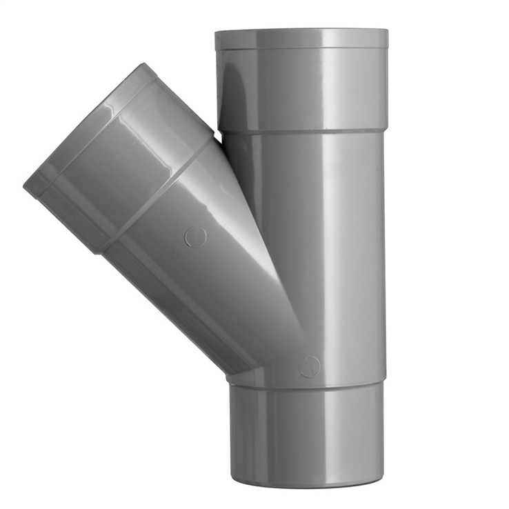 T-stuk pvc grijs hwa