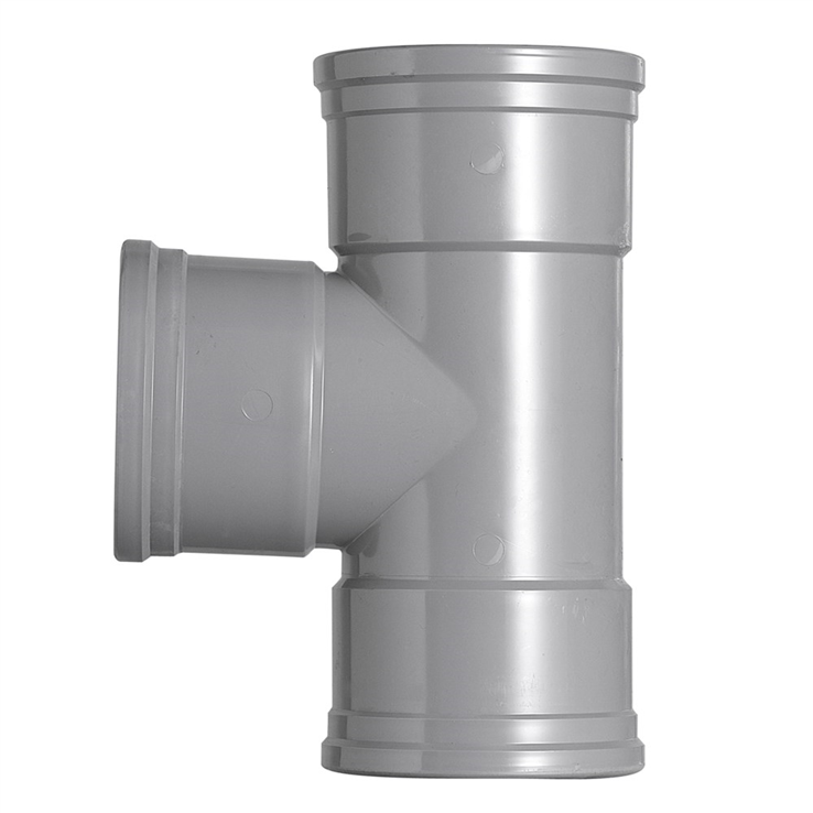 T-stuk pvc grijs rwa