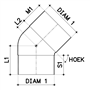 bocht pvc grijs hwa-4