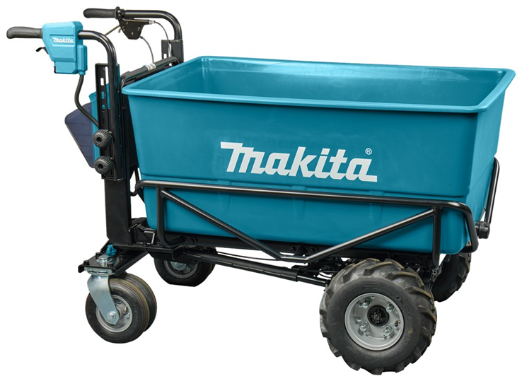 accu kruiwagen met laadbak makita