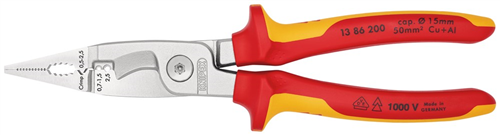 Elektro Installatietang Knipex - VDE 1386-200MM ISOL 6-FUNCTIES