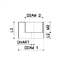 verloopring centrisch pvc grijs rwa-4