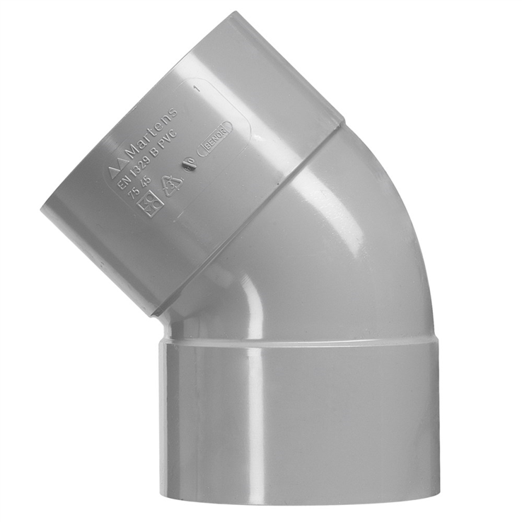 bocht pvc grijs rwa