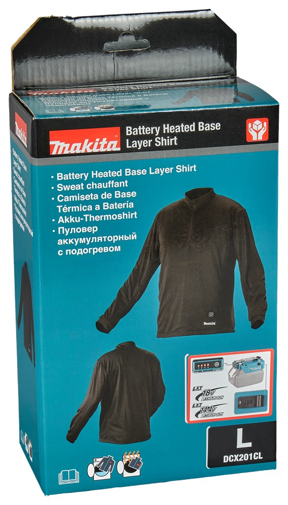 ondershirt verwarmd makita