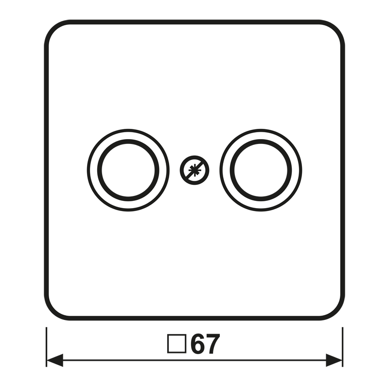 afdekplaat contactdoos jung-3