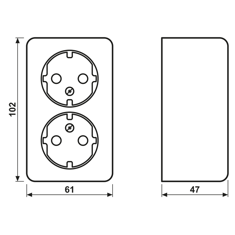 wandcontactdoos opbouw dubbel jung-3