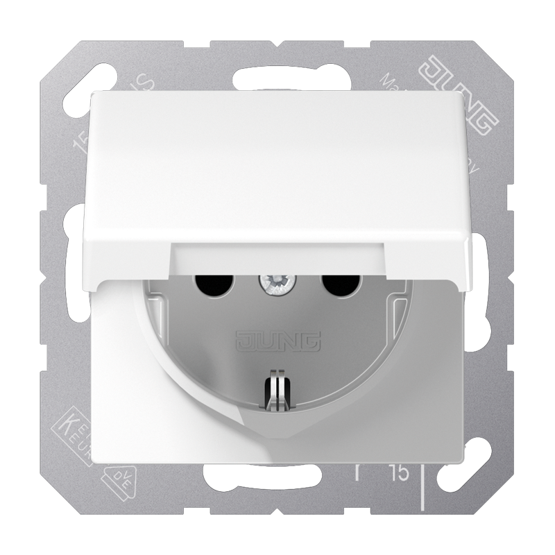 wandcontactdoos inbouw enkel jung