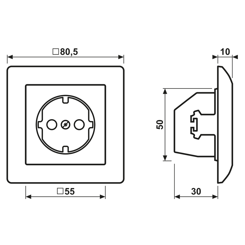 wandcontactdoos inbouw enkel jung-3
