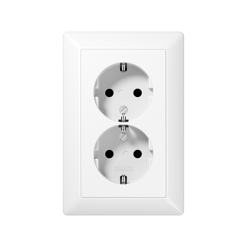 wandcontactdoos inbouw dubbel jung