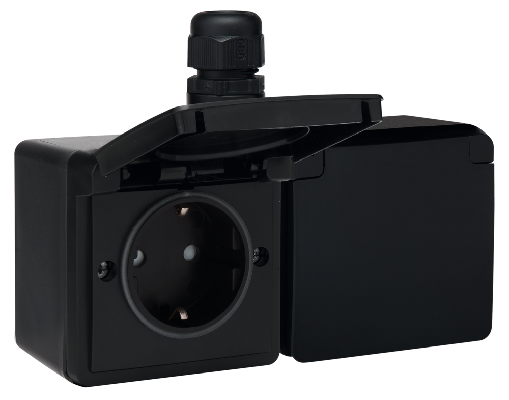 wandcontactdoos opbouw dubbel niko hydro-4