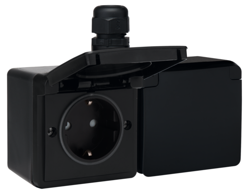 wandcontactdoos opbouw dubbel niko hydro-5