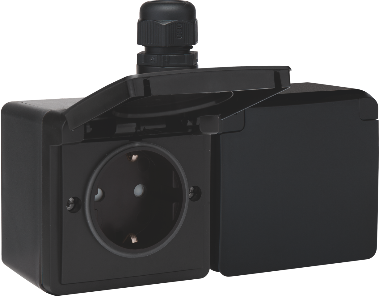 wandcontactdoos opbouw dubbel niko hydro-6