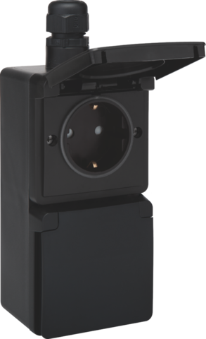 wandcontactdoos opbouw dubbel niko hydro-3