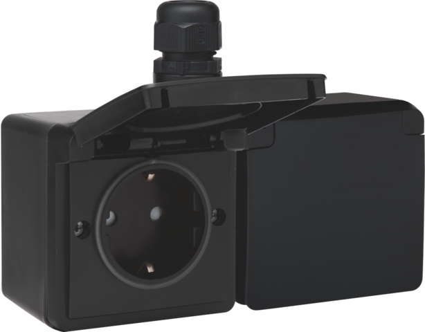 wandcontactdoos opbouw dubbel niko hydro