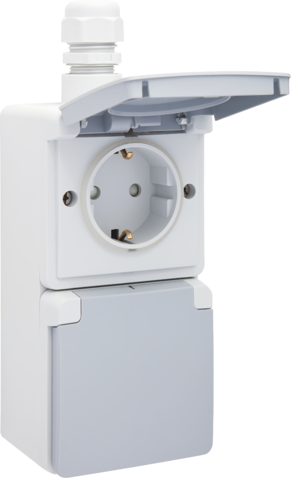 wandcontactdoos opbouw dubbel niko hydro-6