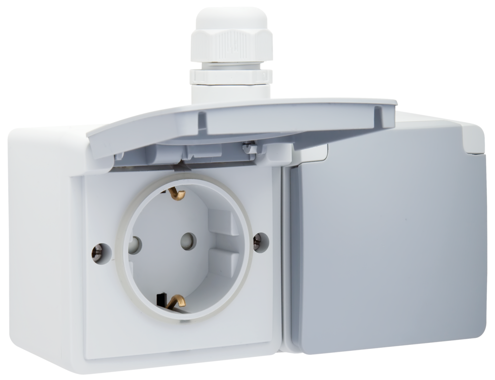 wandcontactdoos opbouw dubbel niko hydro