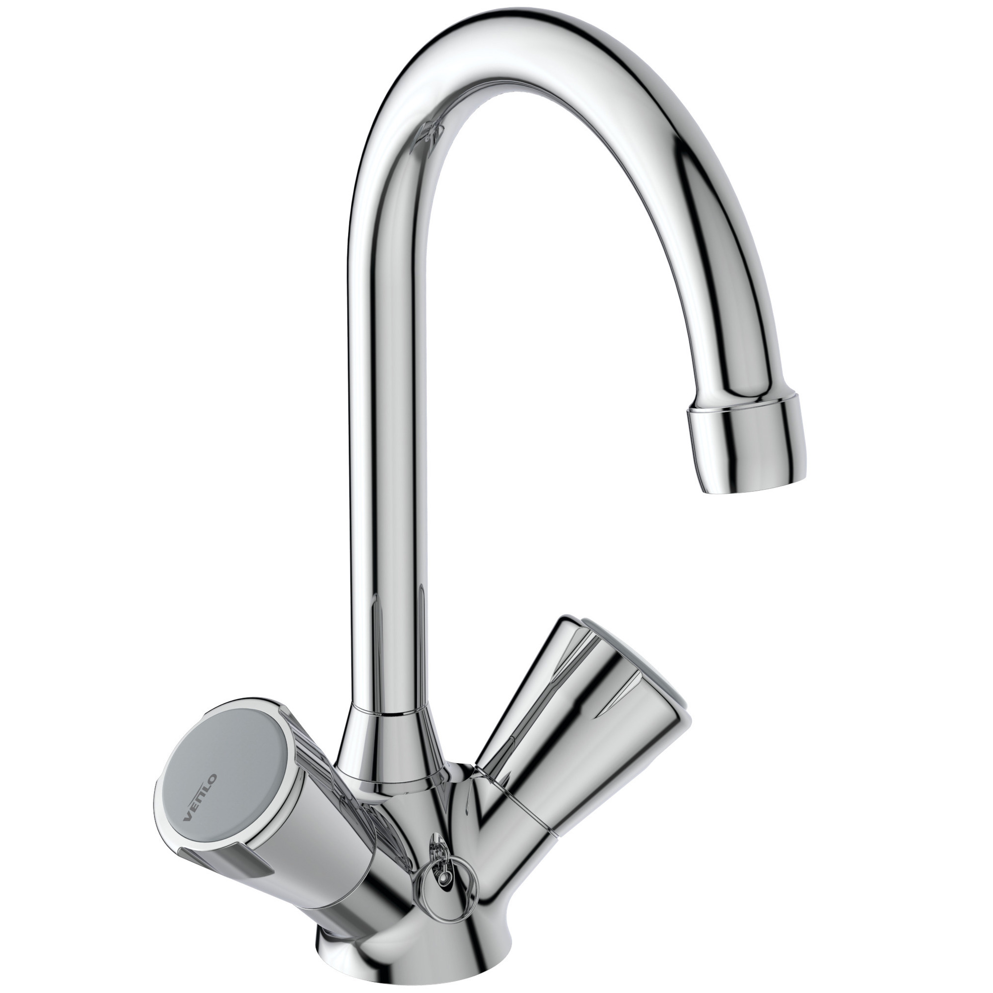 wastafelmengkraan draaibaar chroom venlo