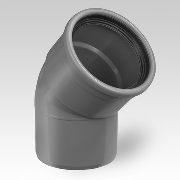 bocht pvc grijs buitenriolering