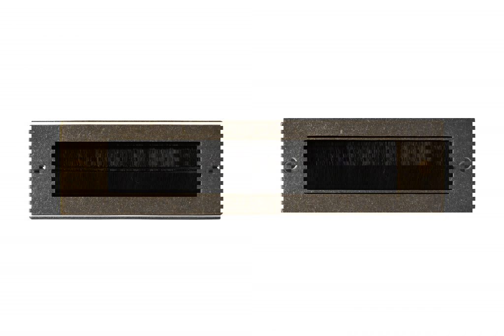 briefplaat ruw brons