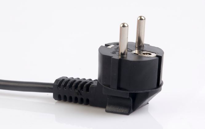 netsnoer haaks zwart