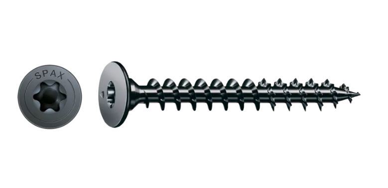 achterwandschroef zwart spax