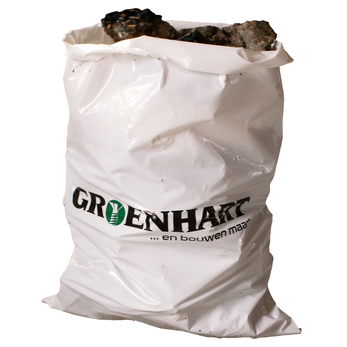 puinzak ldpe wit groenhart