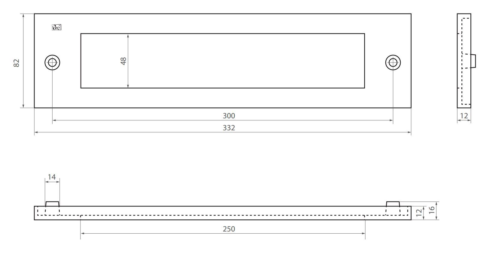 briefplaat mat wit brons-3