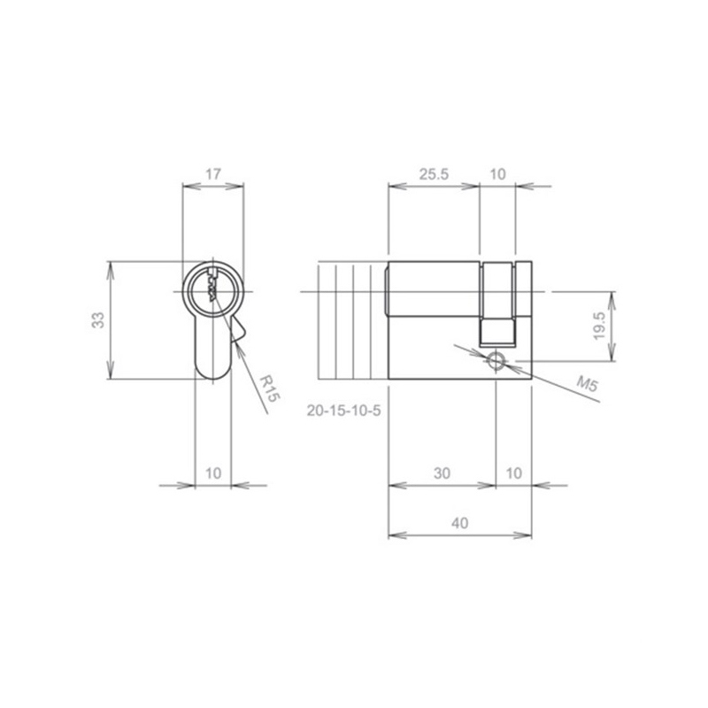 service cilinder half lips skg**-3