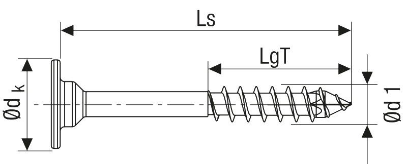 corpusschroef zwart spax-6