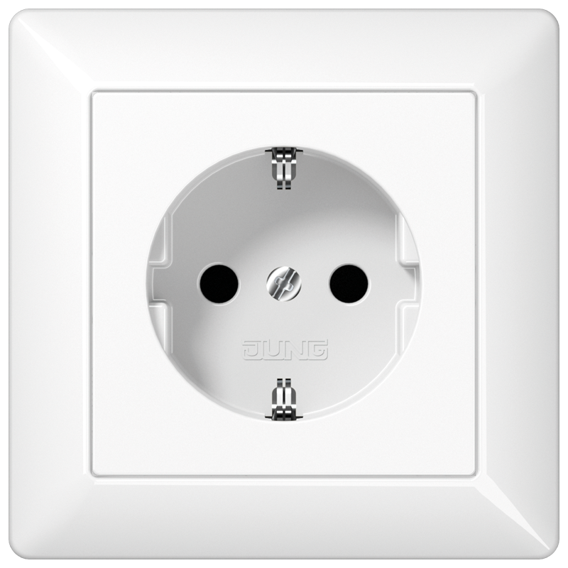 wandcontactdoos inbouw enkel jung