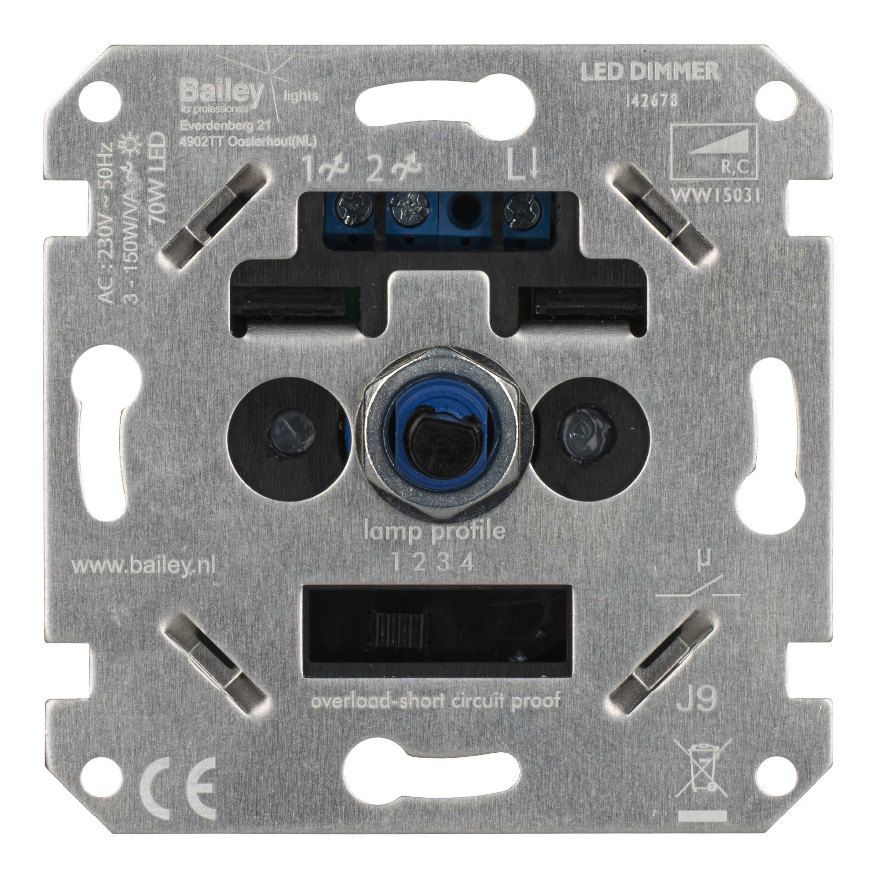 dimmer inbouw led bailey