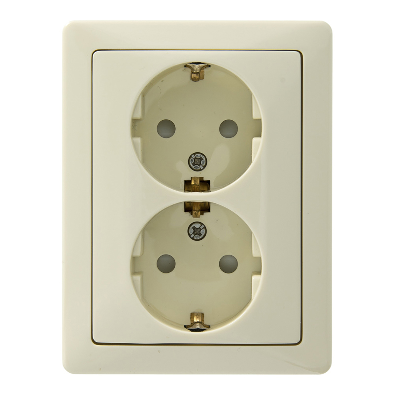 wandcontactdoos inbouw dubbel jung