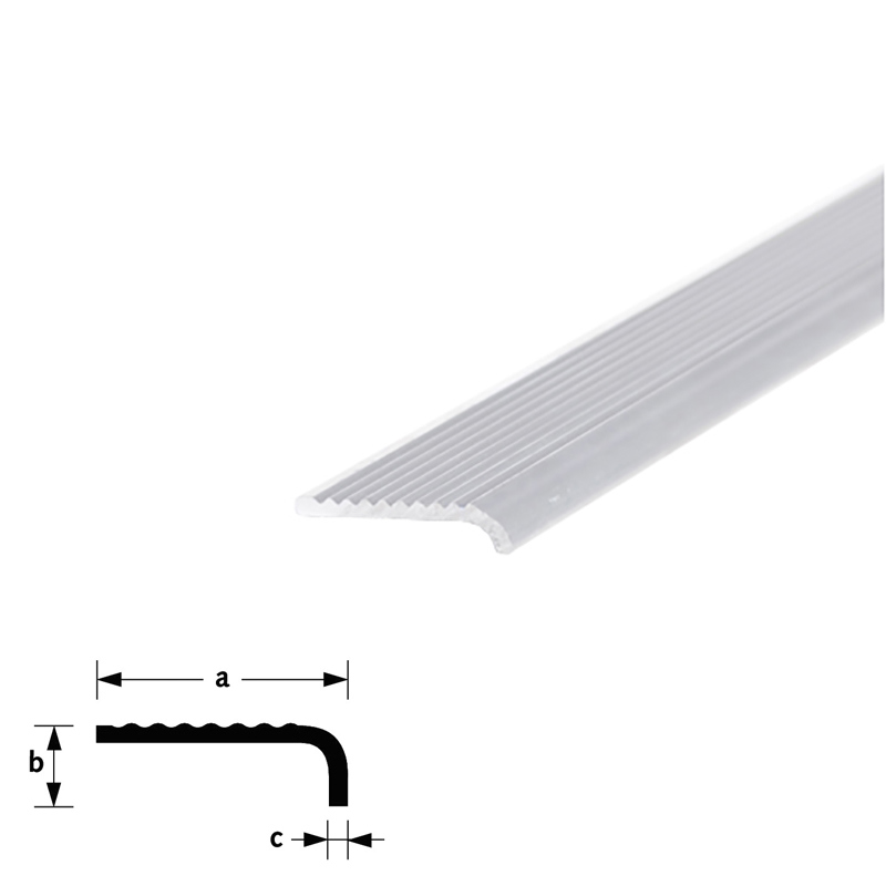 trapkantprofiel aluminium brute