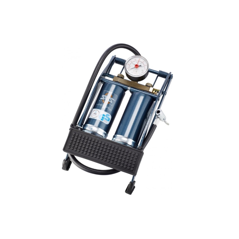 voetpomp dubbele cilinder