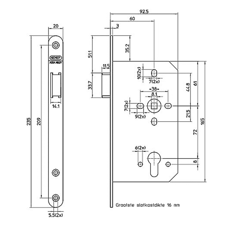 deurslot insteek centraal nemef-3