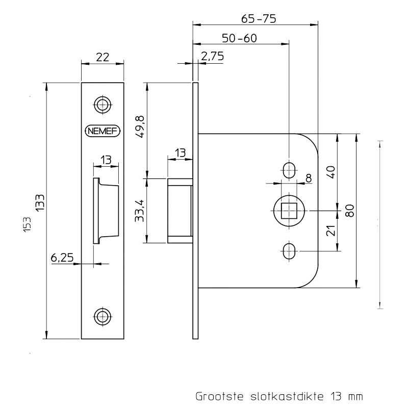 deurslot insteek loop nemef-6